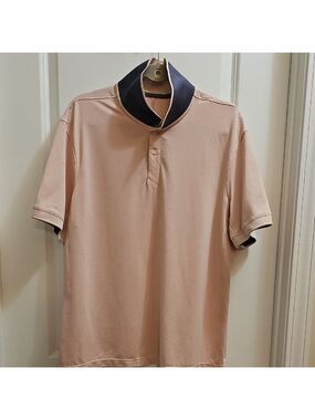 Men's Pink Short Sleeve Polo Shirt